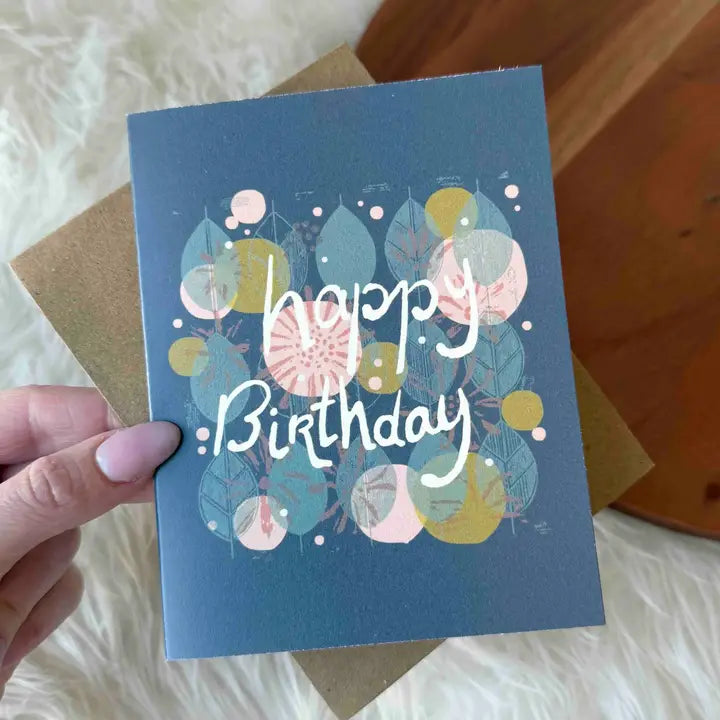 "Happy Birthday" Fall Greeting Card