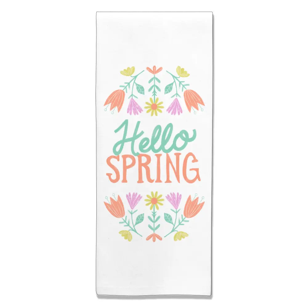 Hello Spring Tea Towel