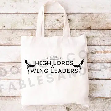 Canvas Tote Bags - Empyrean Series and Misc Bookish Themes