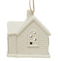 Stoneware House Ornament with LED Light - 6 styles