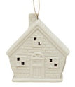 Stoneware House Ornament with LED Light - 6 styles