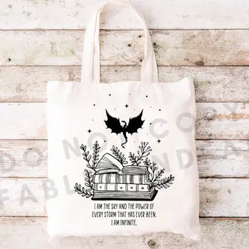 Canvas Tote Bags - Empyrean Series and Misc Bookish Themes