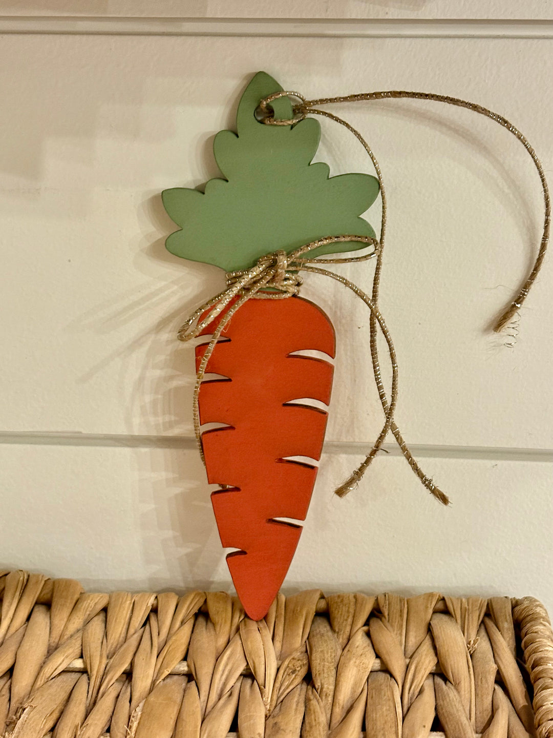 Carrot Wooden Ornament