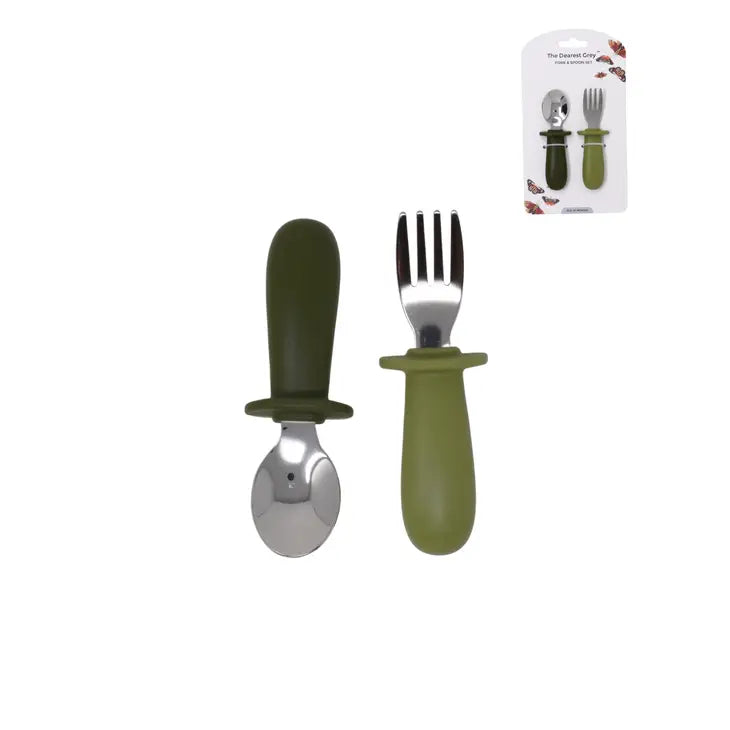 Fork & Spoon Set - Juniper & Moss