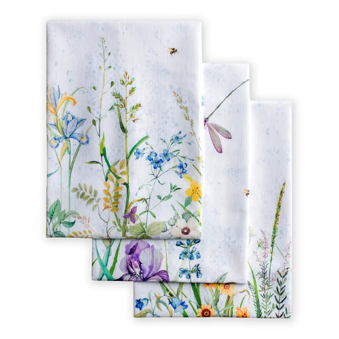 Kitchen Towels 100% Cotton - Fleurs De Mai