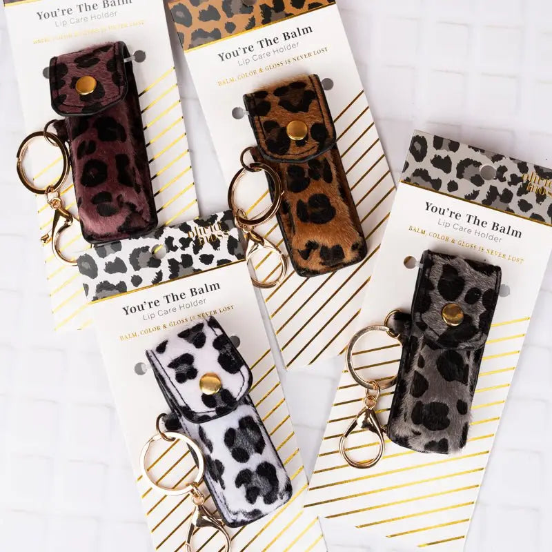Lip Balm/Lipstick Holder - Animal Print