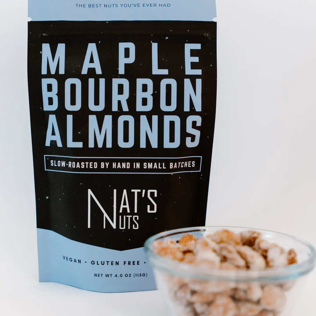 Maple Bourbon Almonds (4 oz bag)