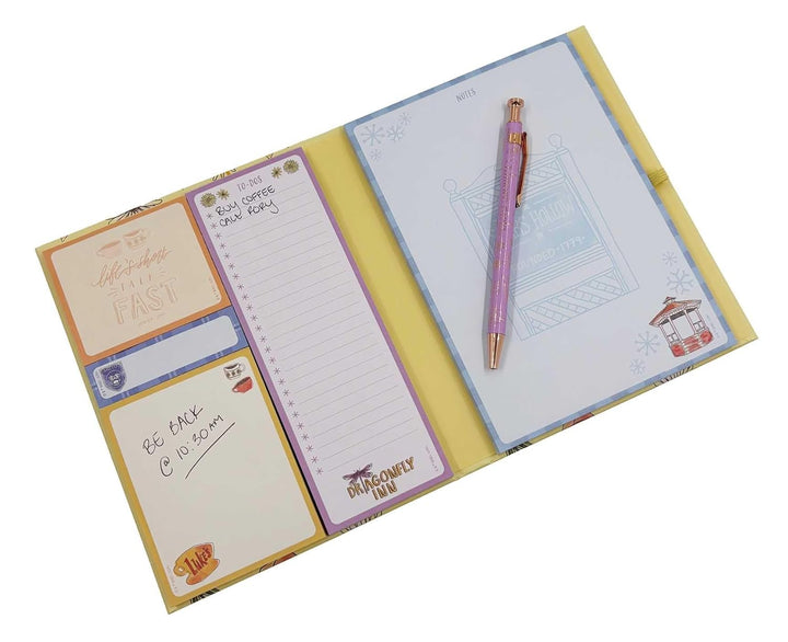 Dragonfly Inn Memo Pad Set - 5 Notepads & Ballpoint Pen