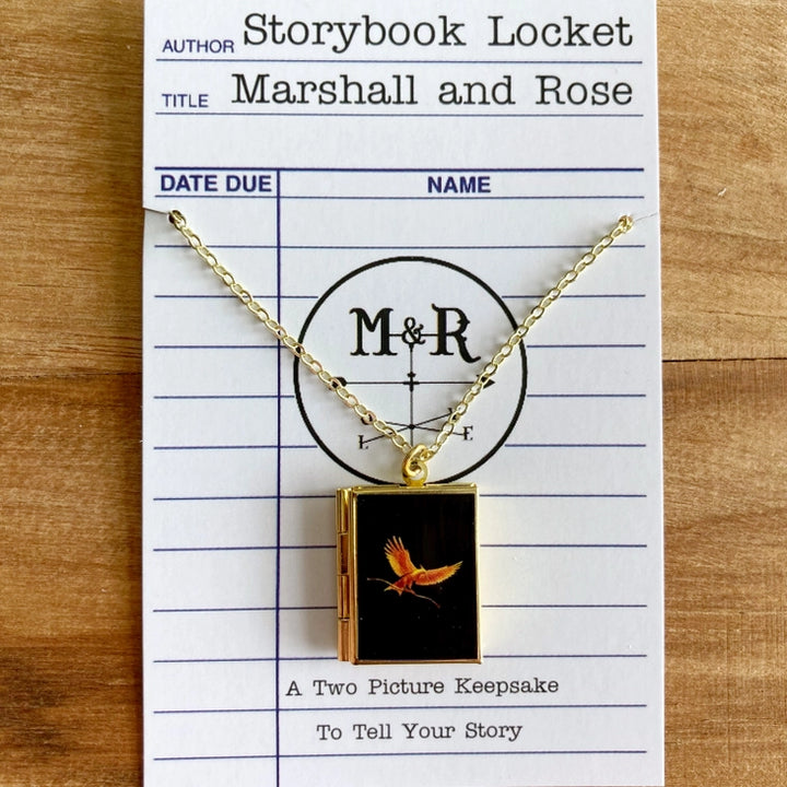 Book Locket on 24-inch chain (Various Styles and Finishes)