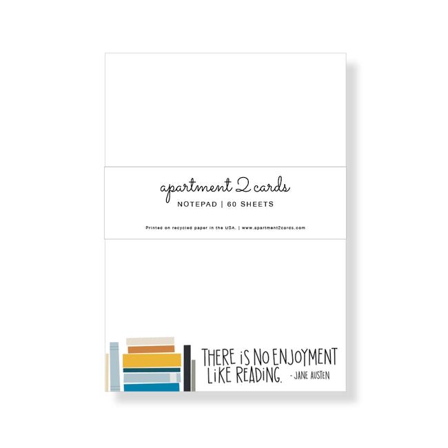 Jane Austen Quote Notepad 4.75x6.5"