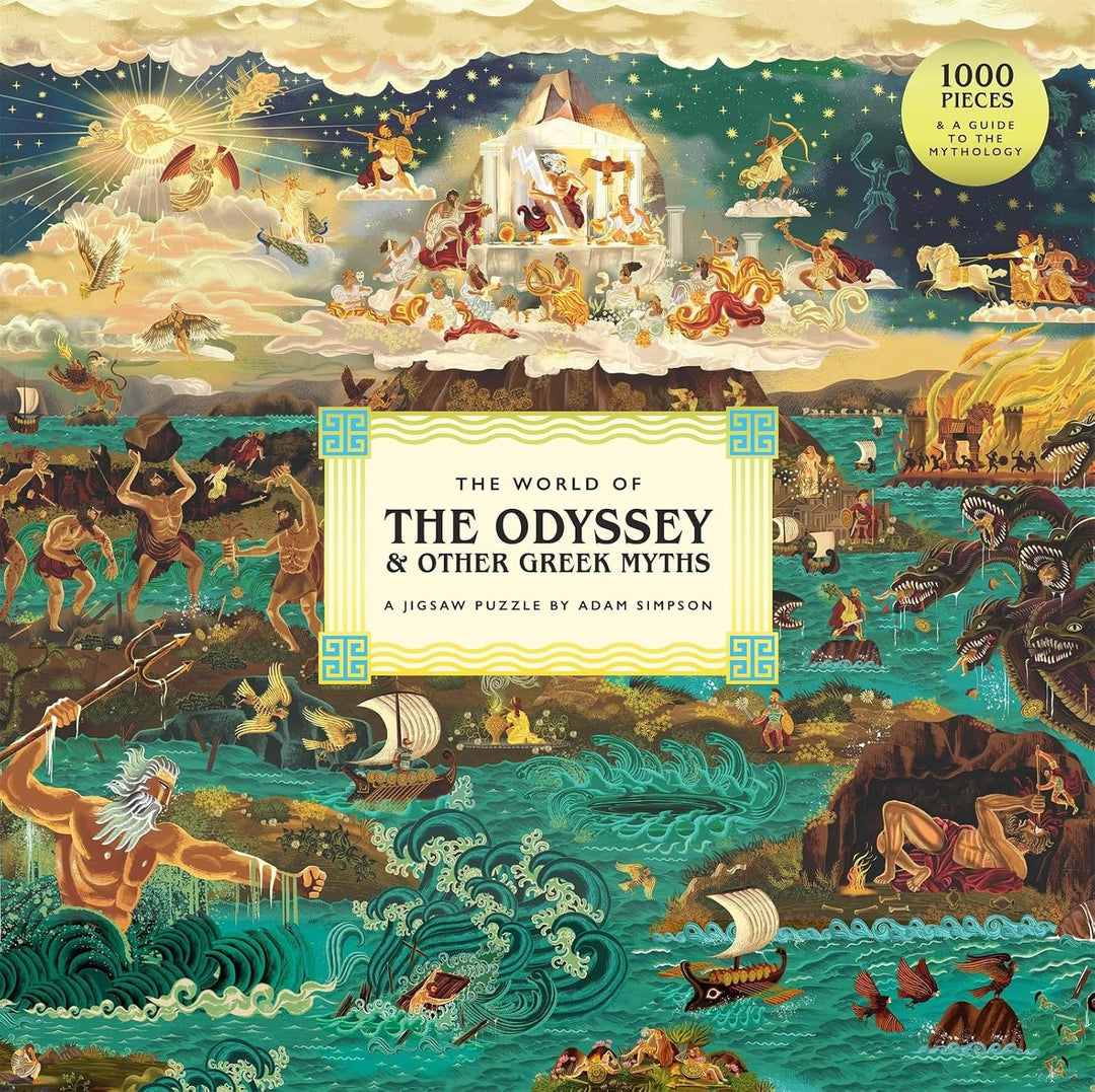 The World of The Odyssey & Other Greek Myths: A Jigsaw Puzzle by Adam Simpson