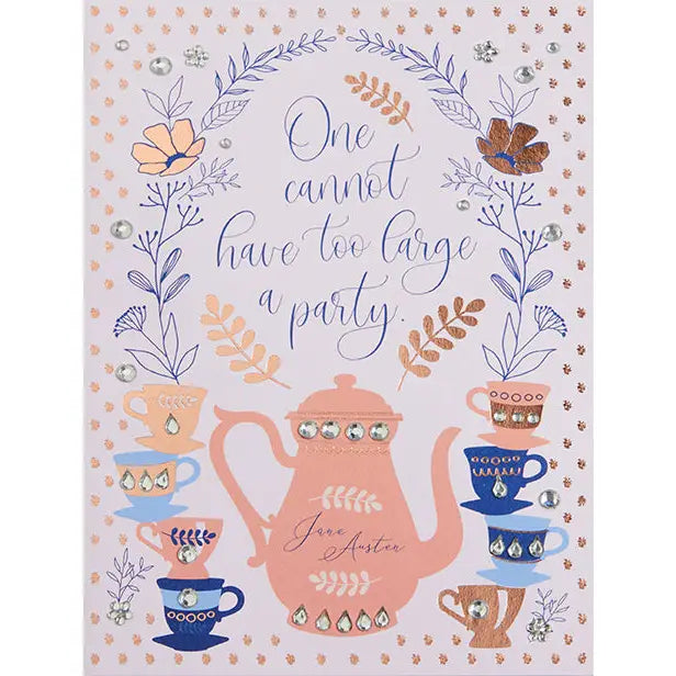 Jane Austen Tea Time Birthday Card