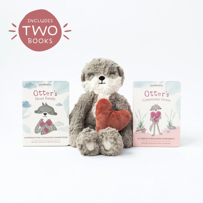 Otter's Building Connections Plush Set - with 2 Books!