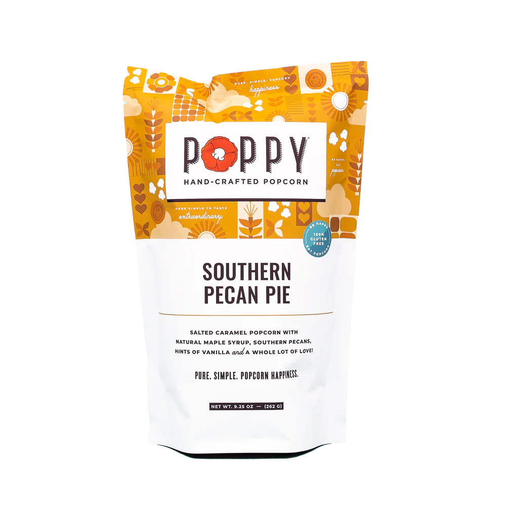 Poppy Hand-Crafted Popcorn - Southern Pecan Pie