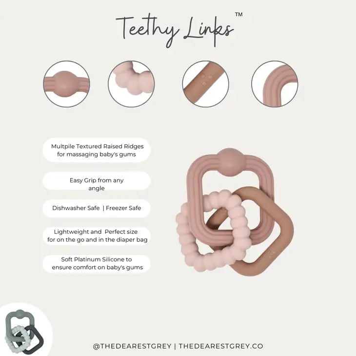 Teethy Links Teether - Pink Lemonade
