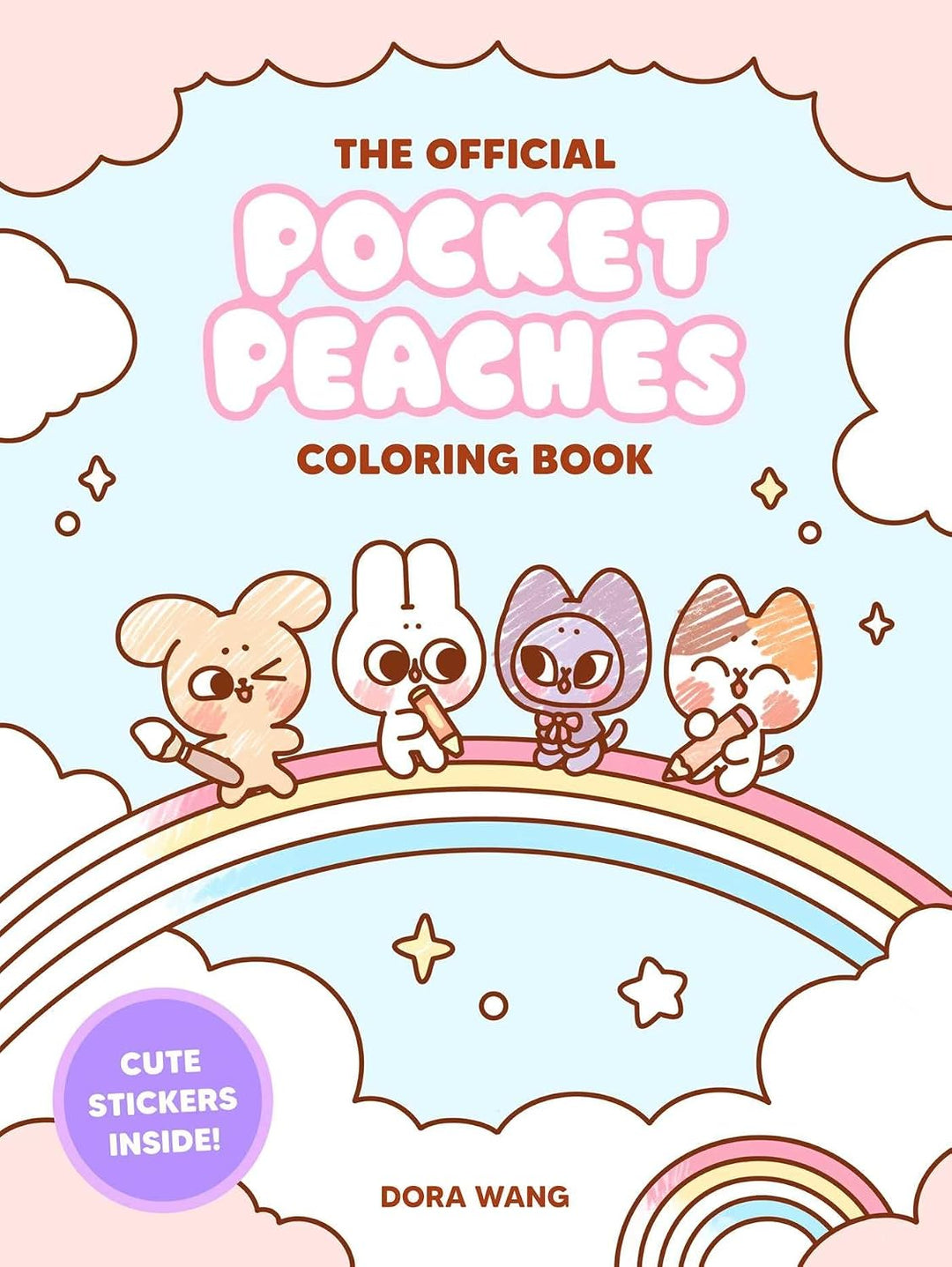 The Official Pocket Peaches Coloring Book: Cozy Coloring and Cute Stickers by Dora Wang
