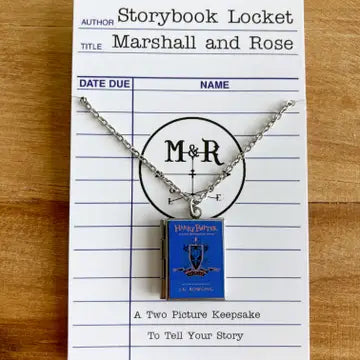 Book Locket on 24-inch chain (Various Styles and Finishes)