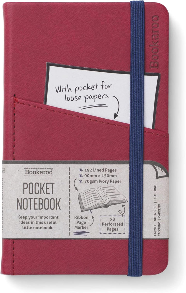 Bookaroo Pocket Notebook (various colors)