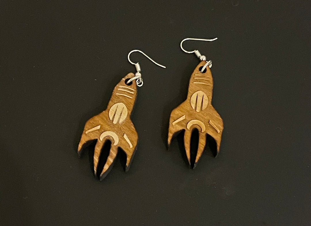 Wooden Earrings - Locally Made