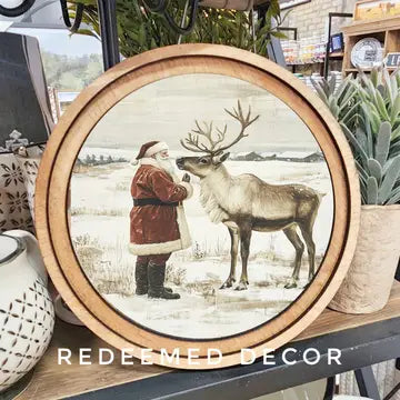 Round Wooden Art