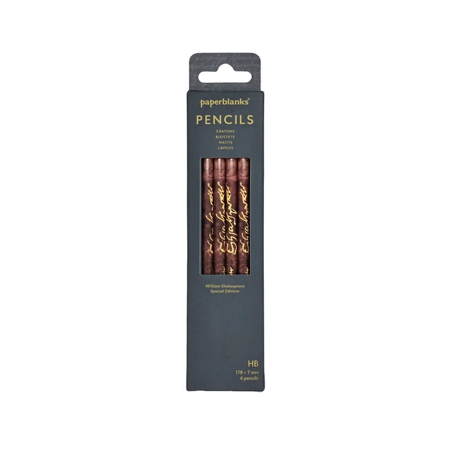 Paperblanks William Shakespeare 4-Pack Pencils
