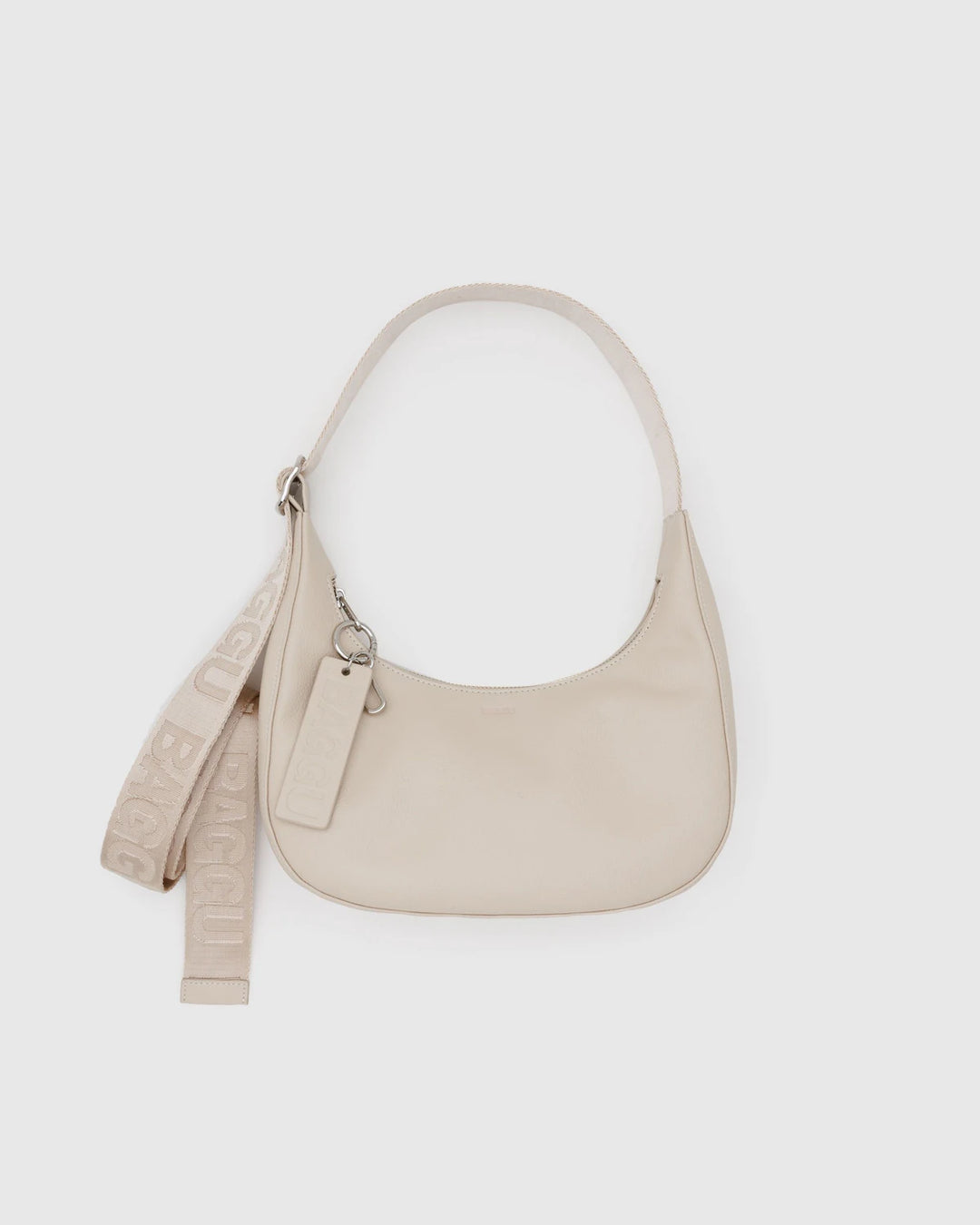 Small Recycled Leather Crescent Bag by BAGGU  (Various Colors)