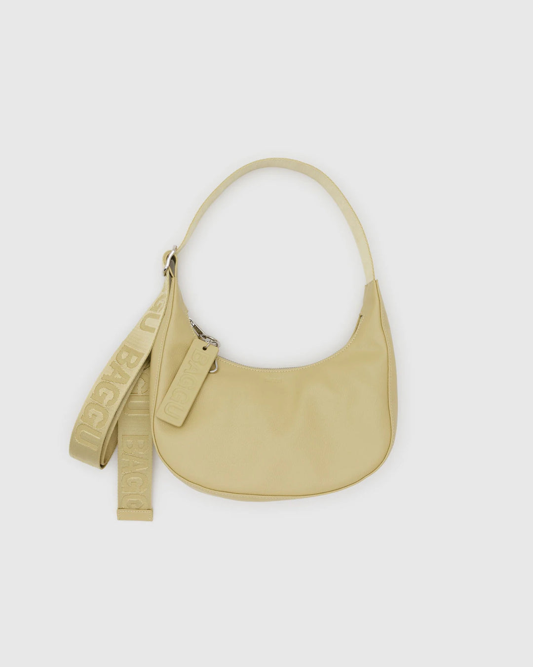 Small Recycled Leather Crescent Bag by BAGGU  (Various Colors)