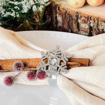 Snowflake Napkin Ring (Silver)