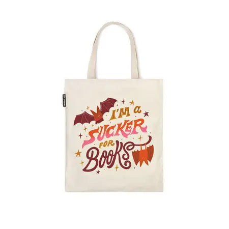 I'm A Sucker for Books Canvas Tote Bag