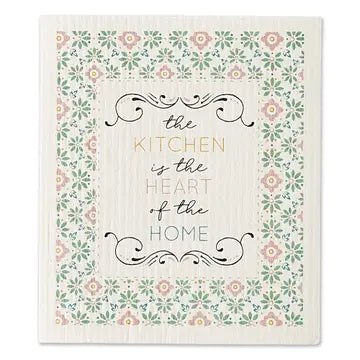 Swedish Dishcloth - Kitchen is the Heart of the Home