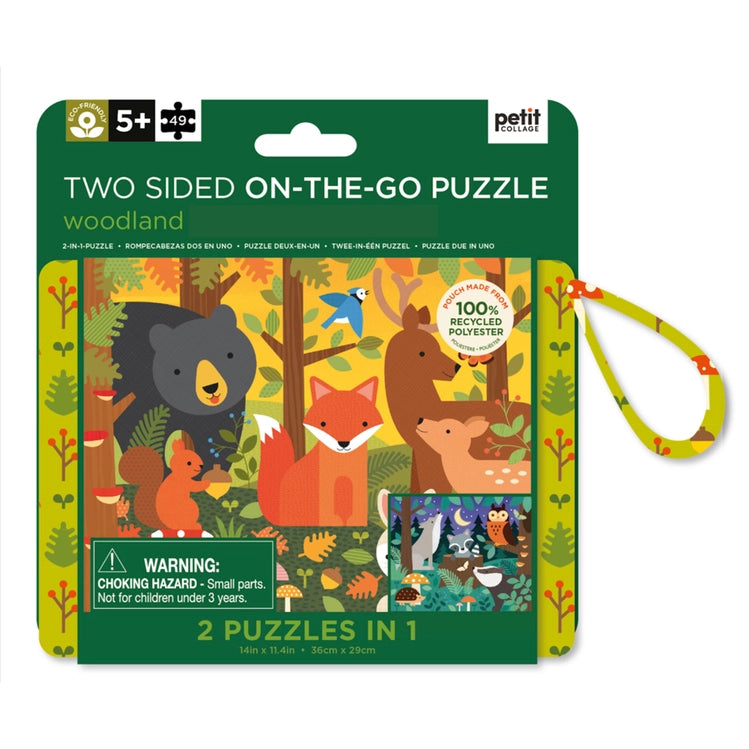 Two Sided On-the-Go Puzzle Woodland