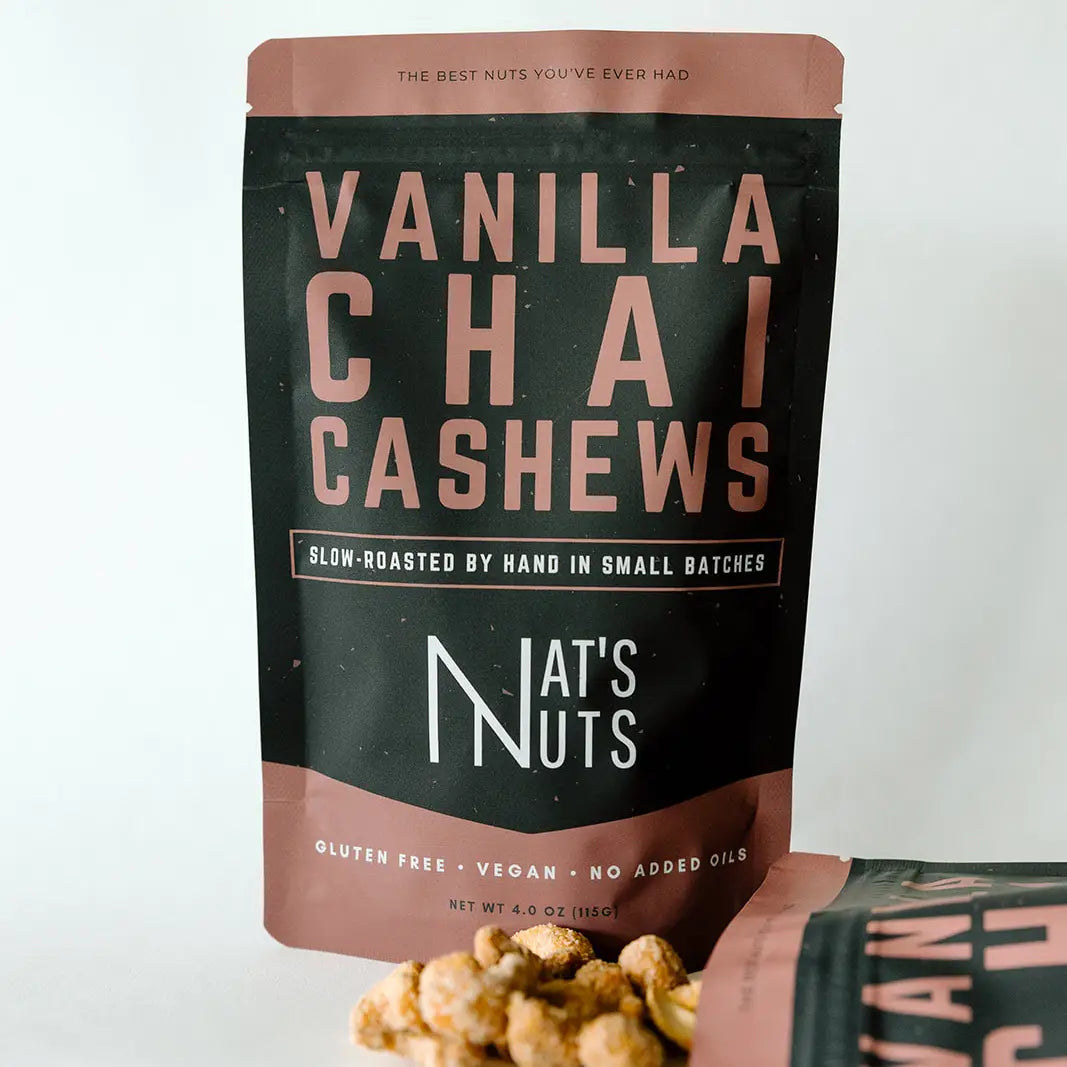 Vanilla Chai Cashews (4 oz bag)