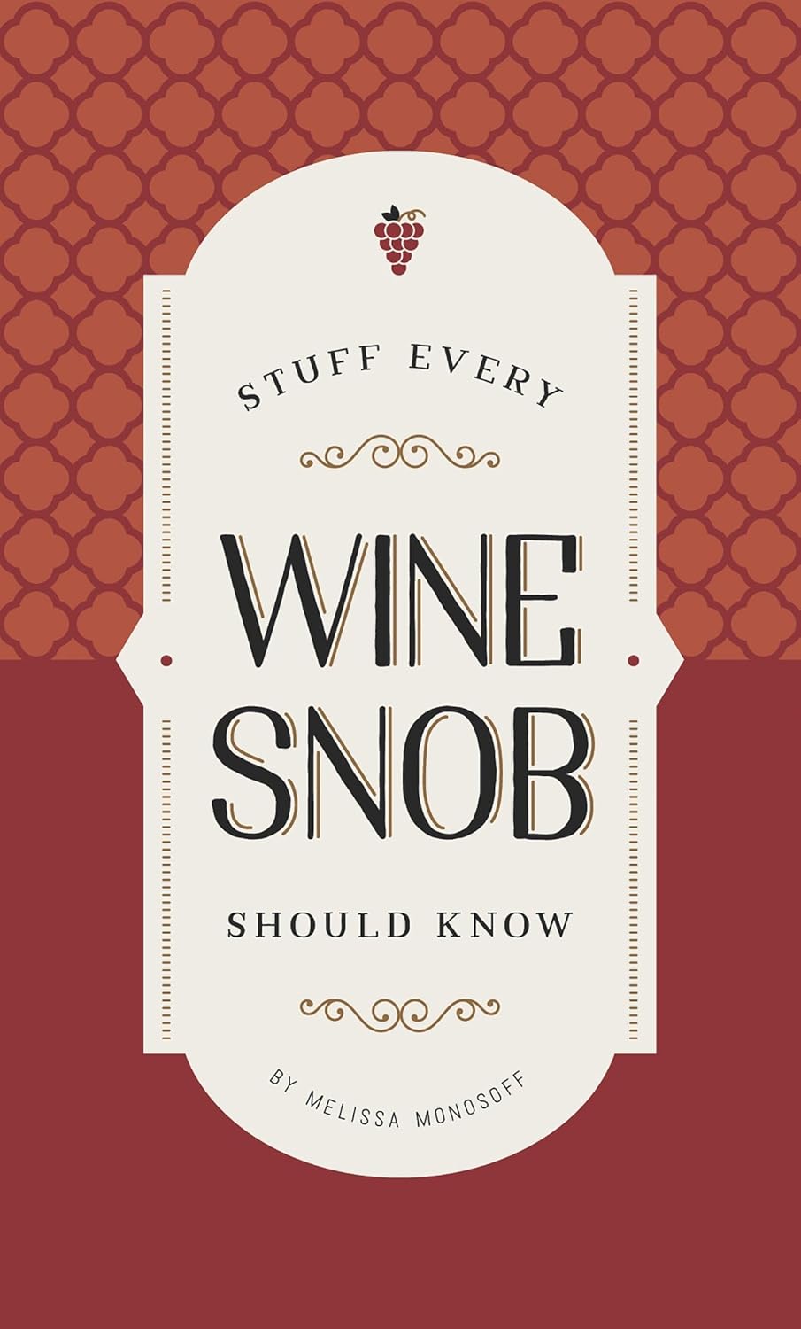 Stuff Every Wine Snob Should Know by Melissa Monosoff (Hardback)