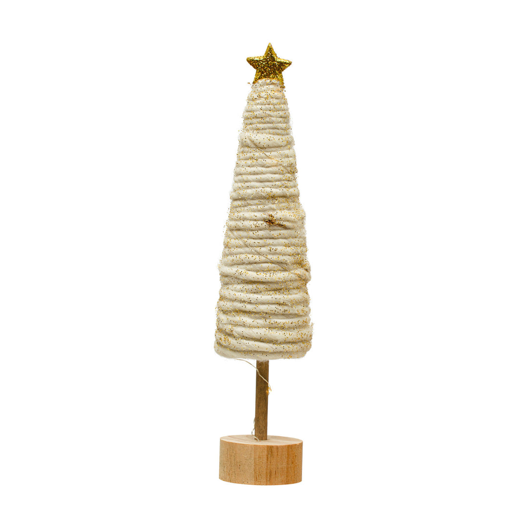Wool Christmas Tree with LED Lights