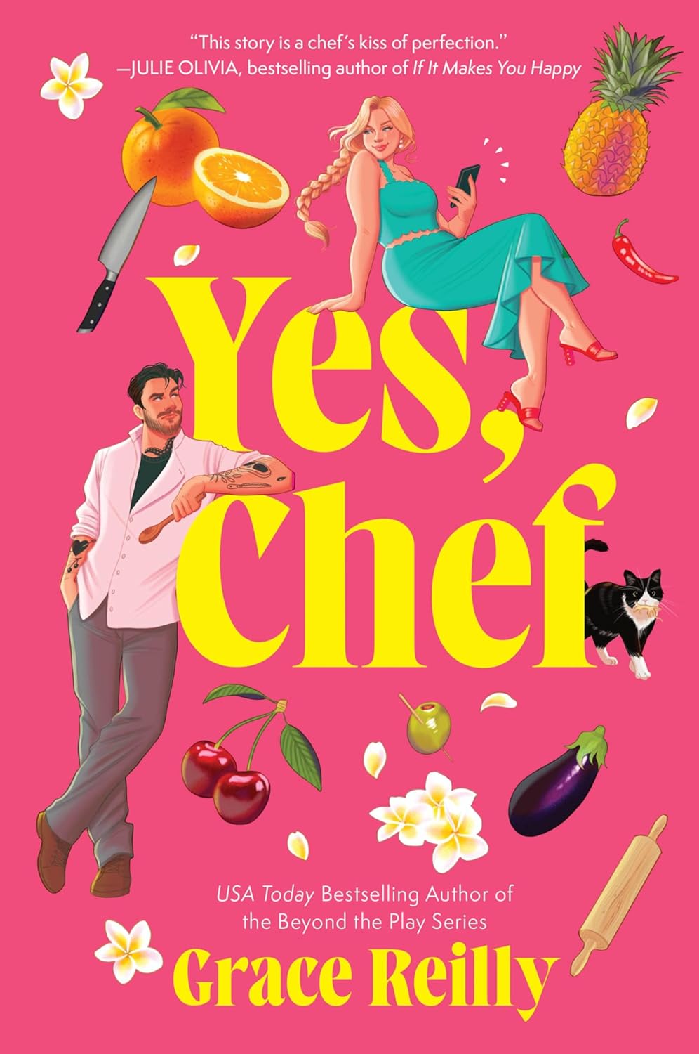 Yes, Chef: A Grumpy x Sunshine Kitchen Romance (paperback) by Grace Reilly