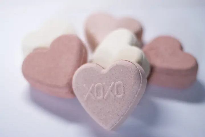 Valentine's Day Heart Bath Bombs