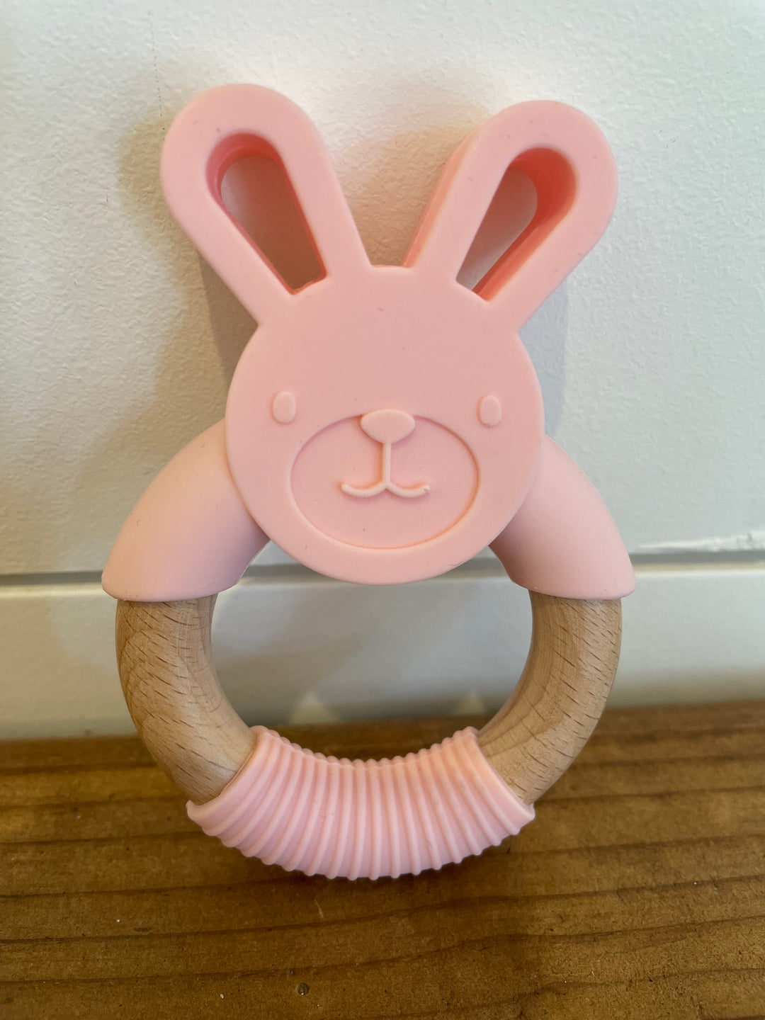 Beech Wood & Silicone Rabbit Teether