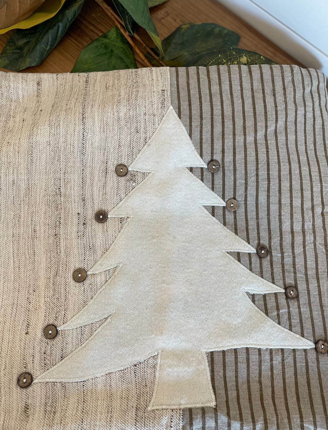 Cotton & Linen Christmas Tree Pillow - 3 styles
