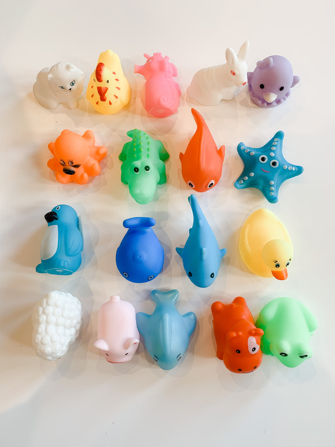Small Squeaky Bath Toys