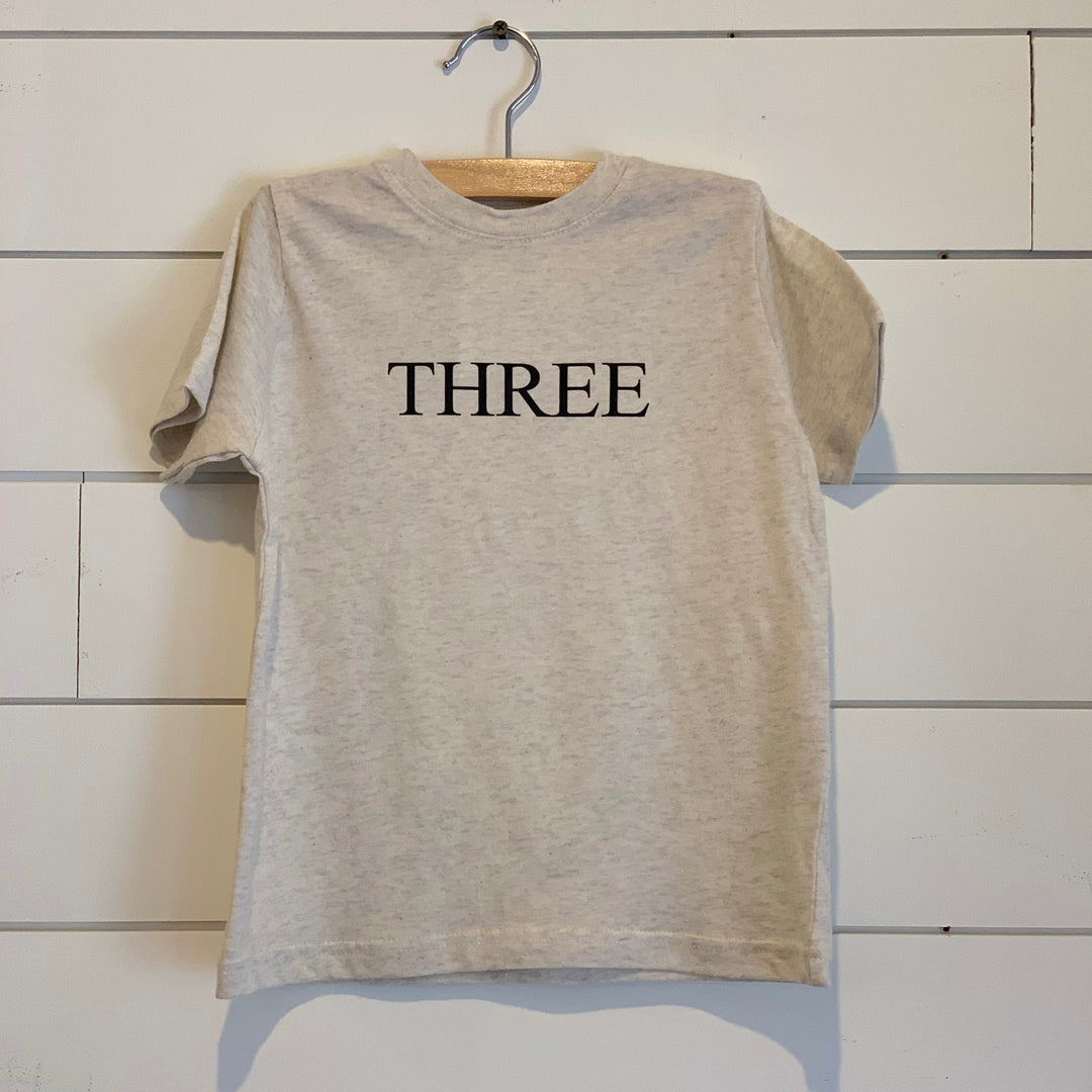 Three - Birthday Shirt
