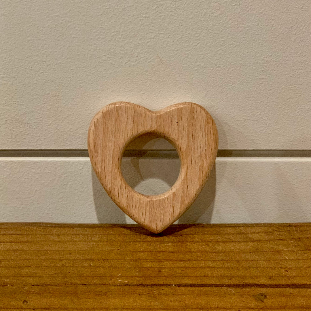 Heart Teether Wooden Toy