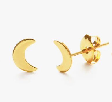 Moon Stud Earrings