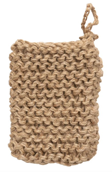 Jute Crocheted Body Scrubber/Soap Holder