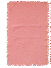 Cotton tea Towels w Fringe - 4 Colors